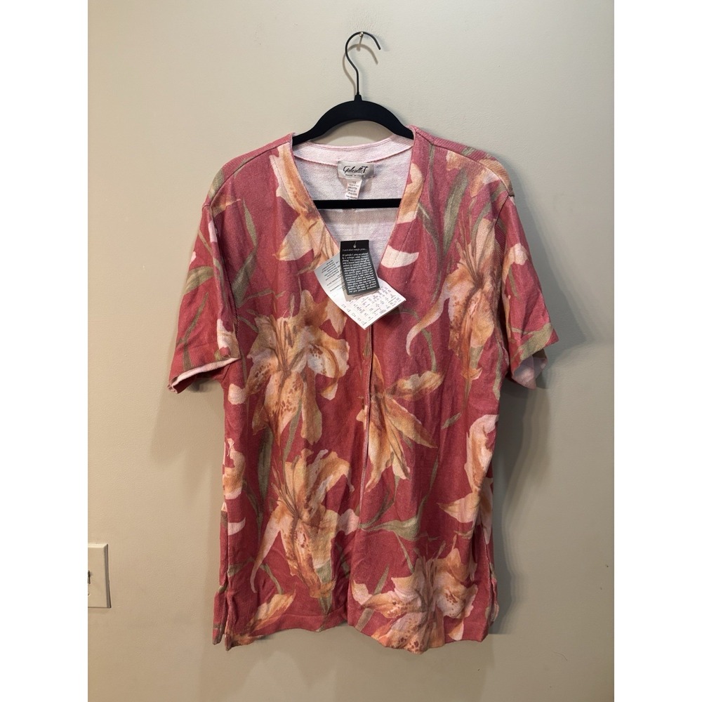 NWT Vtg Cottagecore Gabriella‎ T. Floral Sweater Women's 1X Made in Italy Boho